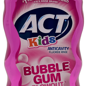 Act Kids - Anticavity Flouride Rinse - Bubble Gum Blowout - 16.9 FL OZ