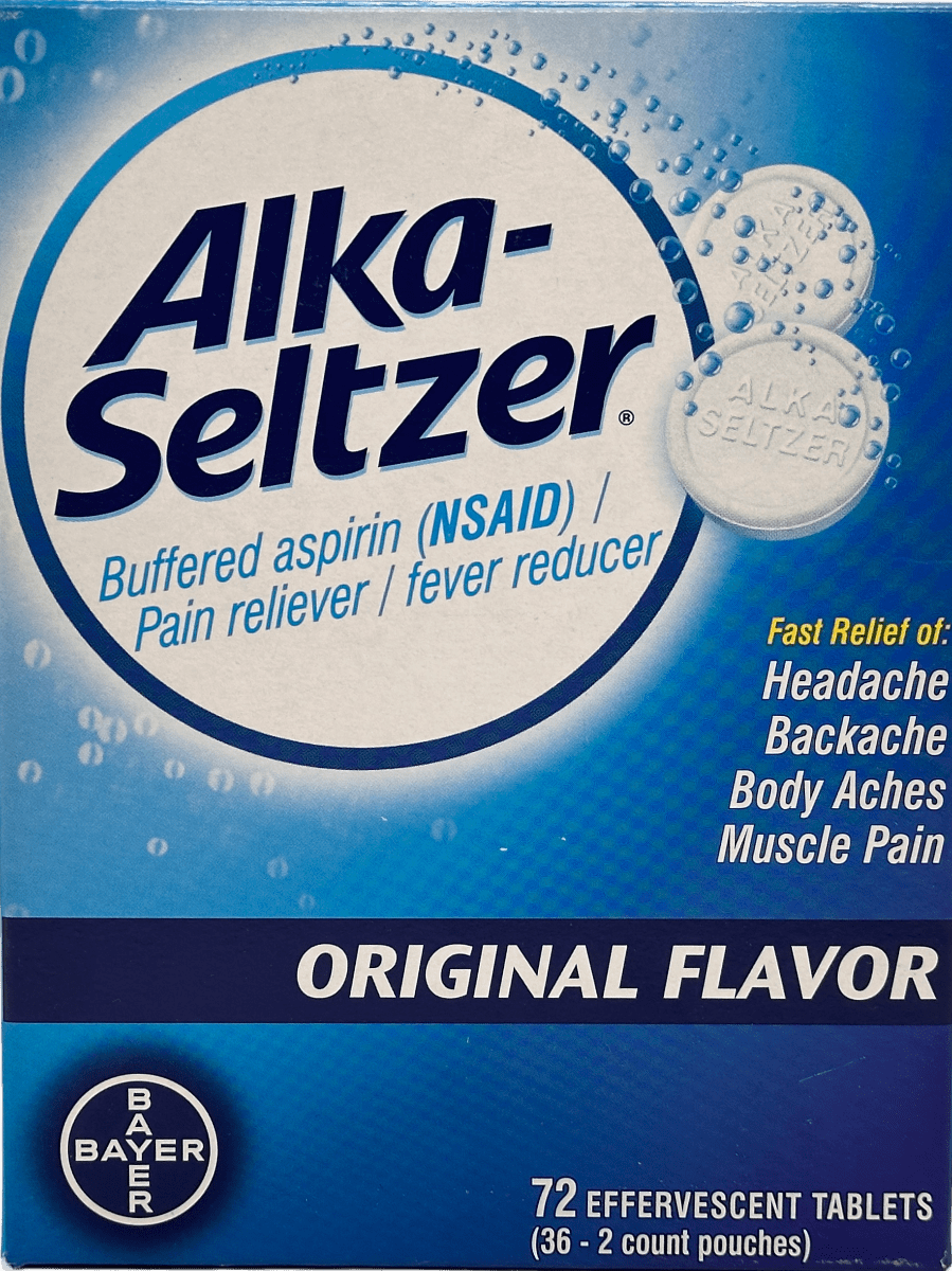 Alka-Seltzer - Original Flavor - 72 Effervescent Tablets