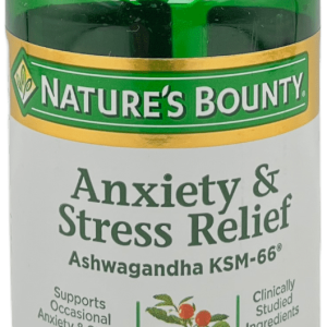 Nature's Bounty Anxiety and Stress Relief- Ashwagandha KSM 66 Tablets - 50 Ct