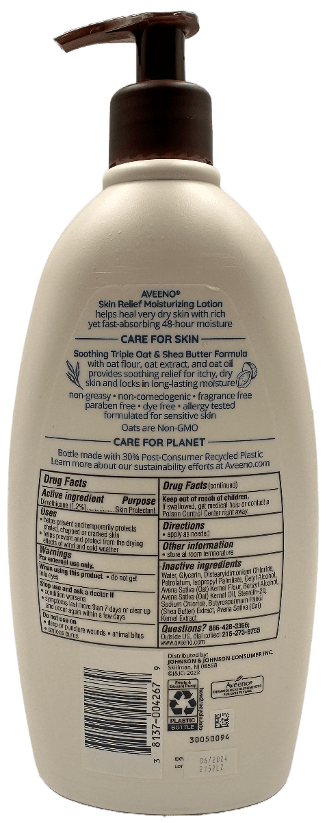 Aveeno Skin Relief Moisturizing Lotion - 18 FL OZ - Image 2