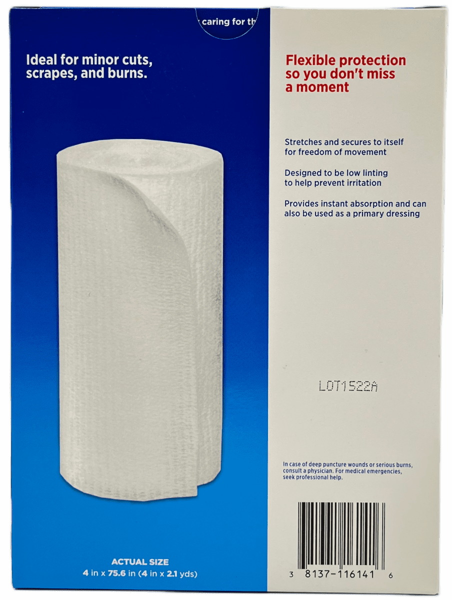 Band-Aid Flexible Rolled Gauze - 5 Sterile Rolls - Image 3