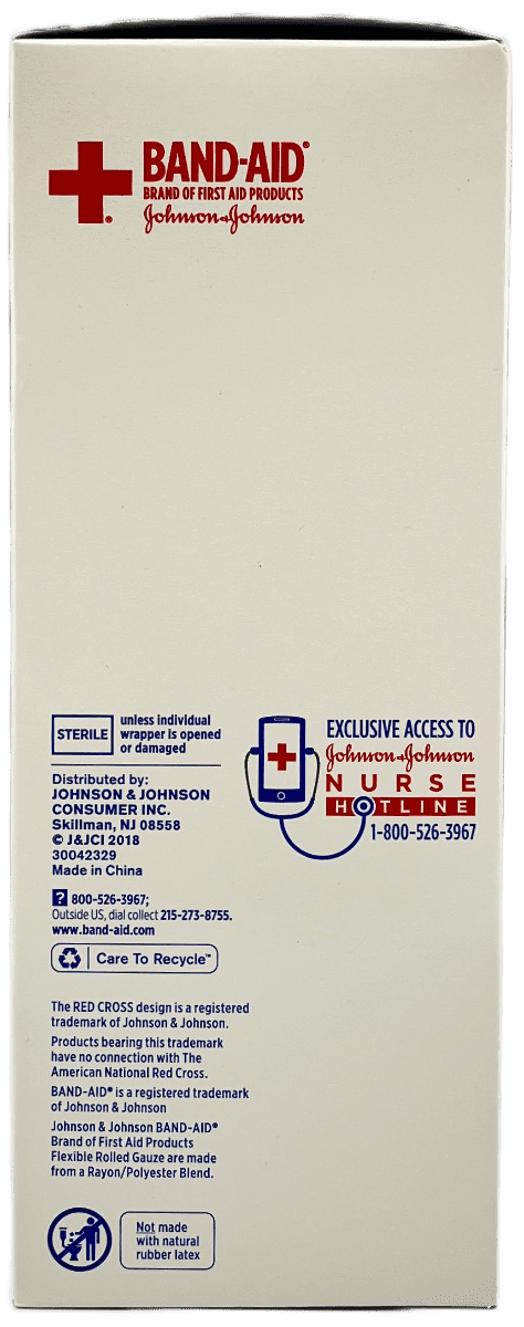 Band-Aid Flexible Rolled Gauze - 5 Sterile Rolls - Image 4