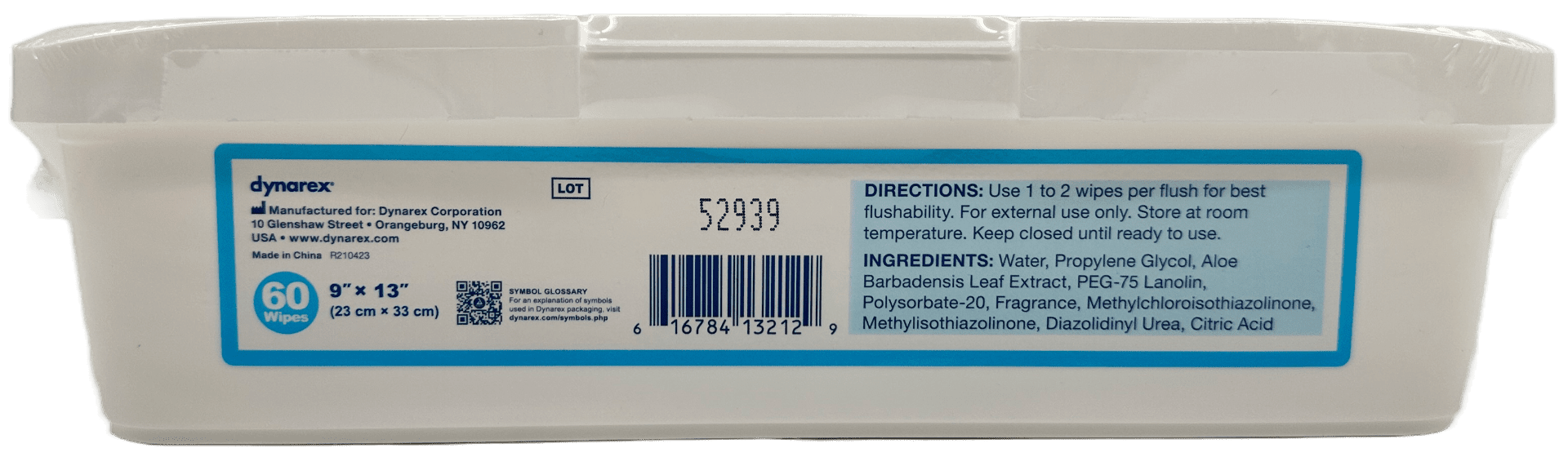 Dyna Care Flush Away Flushable Wipes - Aloe & Lanolin Scented - 60 Ct - Image 3