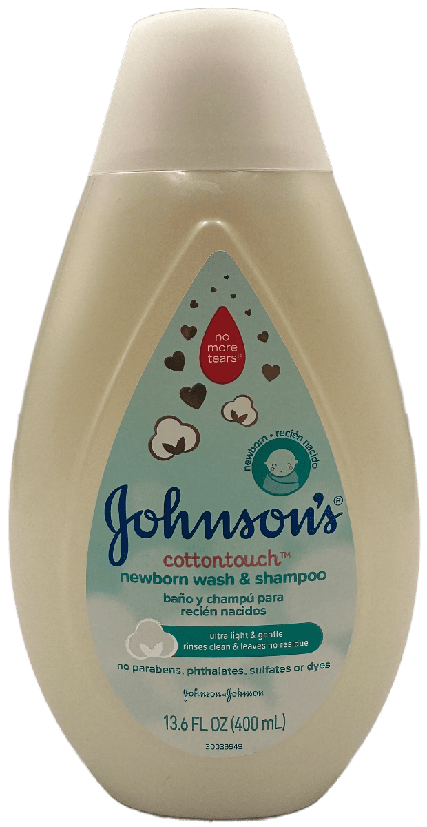 Johnson's Cottontouch Newborn Wash & Shampoo - 13.6 FL OZ