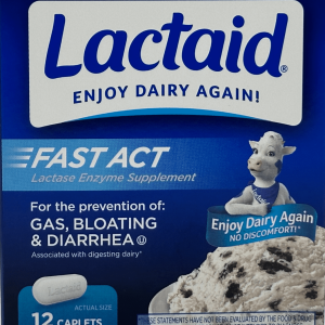Lactaid Lactase Enzyme Supplement - 12 Caplets