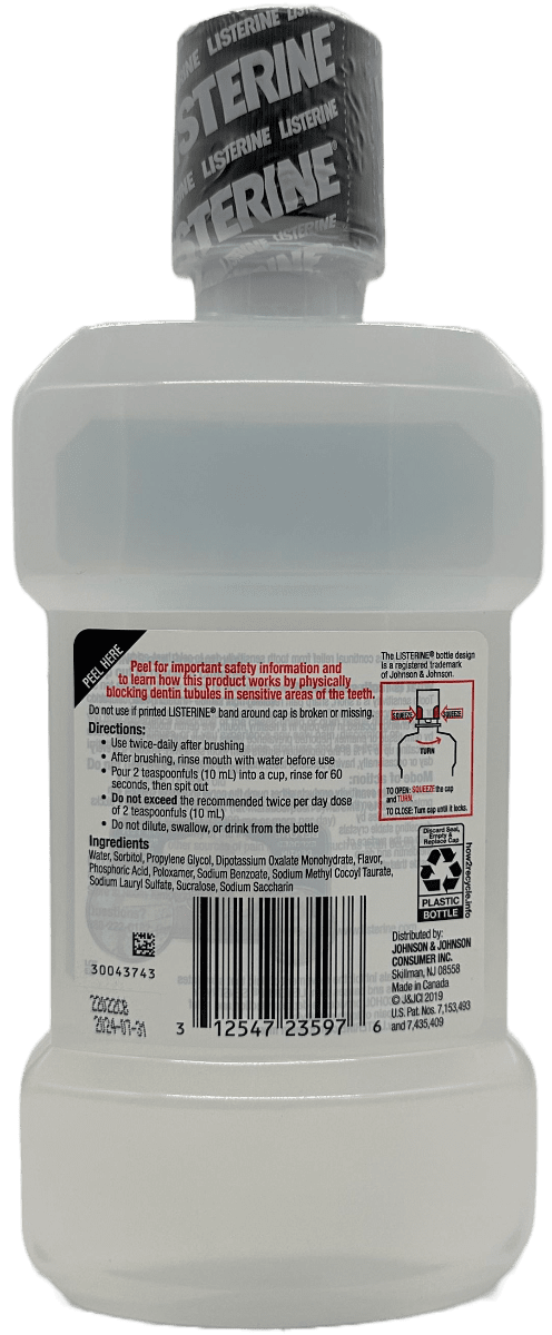 Listerine Sensitivity - Zero Alcohol - Fresh Mint - 500 mL - Image 2