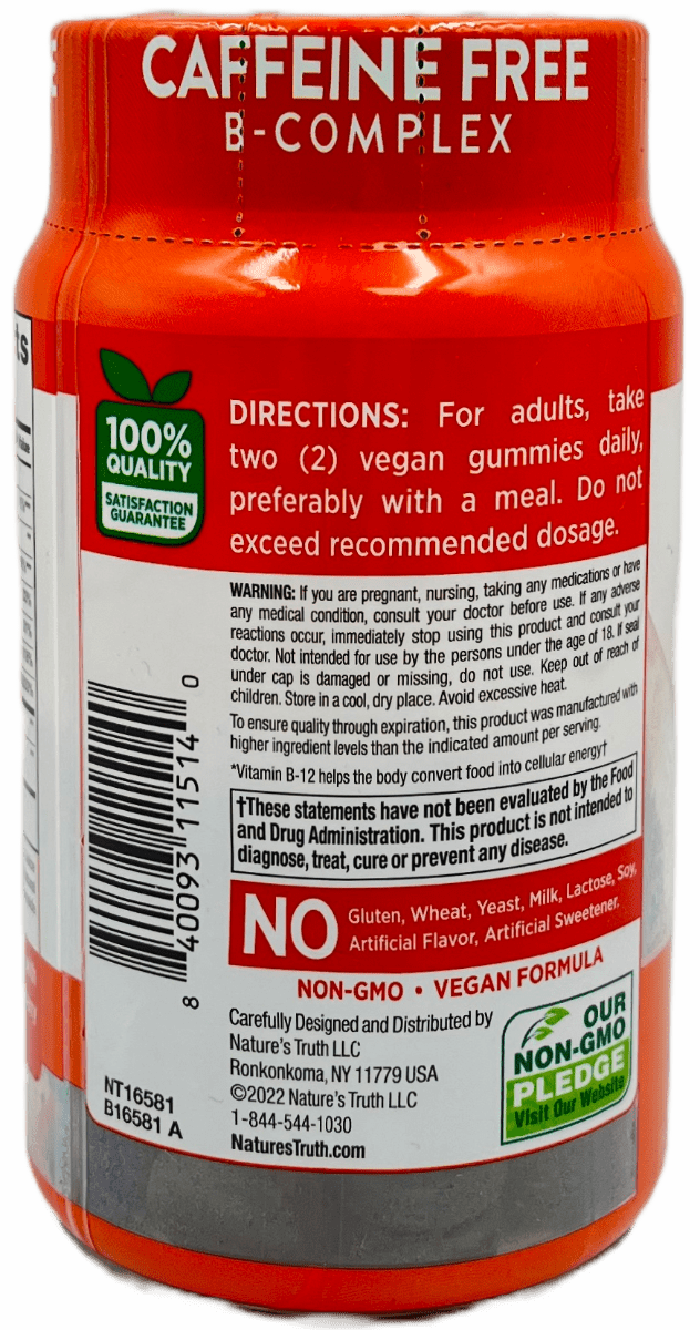 Nature's Truth B-12 Energy Gummies - 48 Ct - Image 3