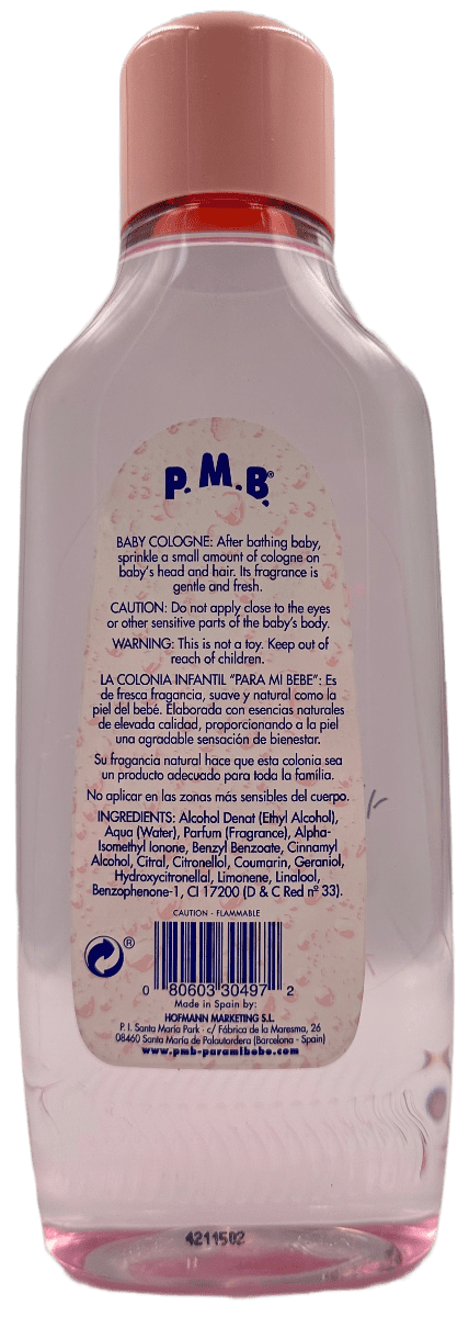 P.M.B Baby Cologne (Pink) - 25 FL OZ - Image 2