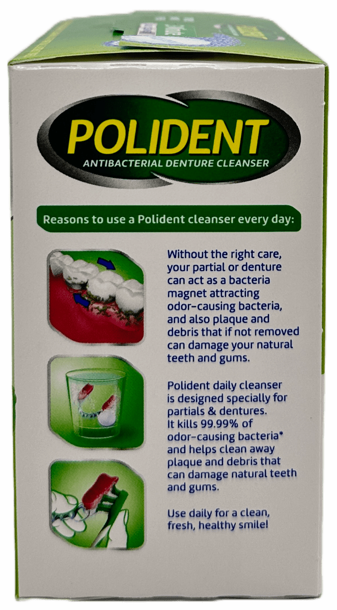 Polident 3 Minute Antibacterial  Denture Cleanser Tablets - 40 Ct - Image 2