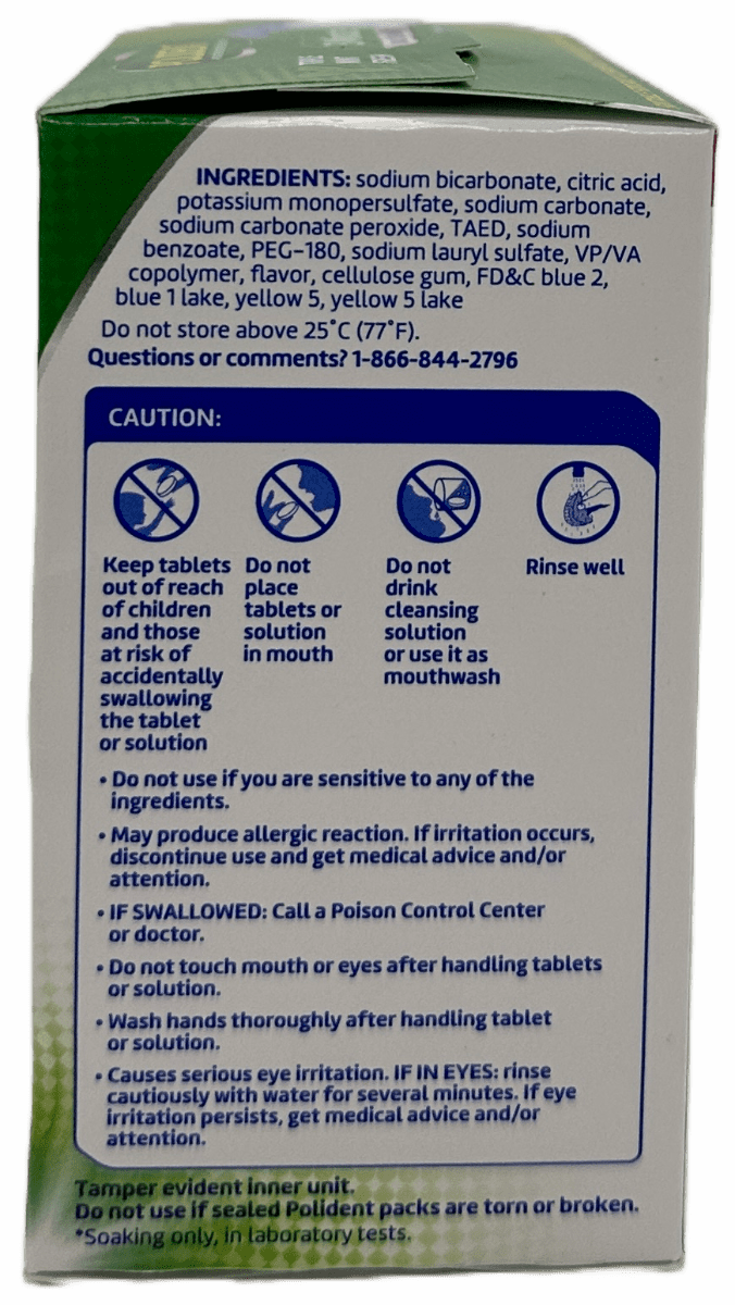 Polident 3 Minute Antibacterial  Denture Cleanser Tablets - 40 Ct - Image 4