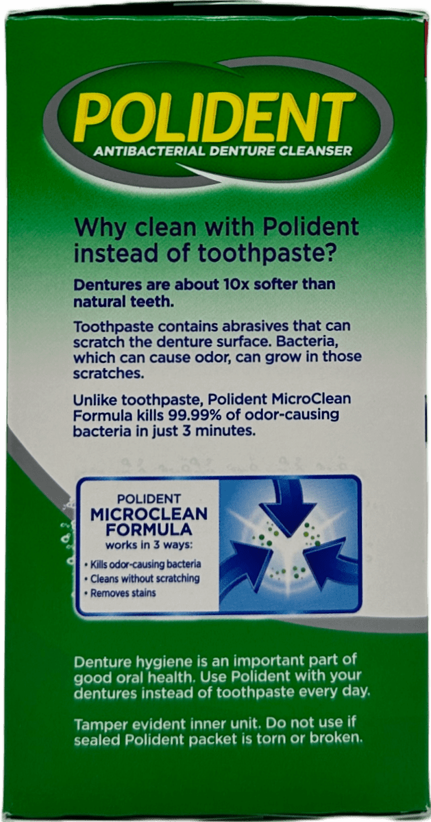 Polident Overnight Whitening Daily Denture Cleanser Tablets - 84 Ct - Image 3